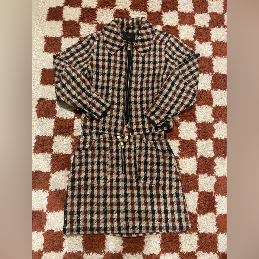 Scotch & Soda Tweed Miniskirt + Jacket Set